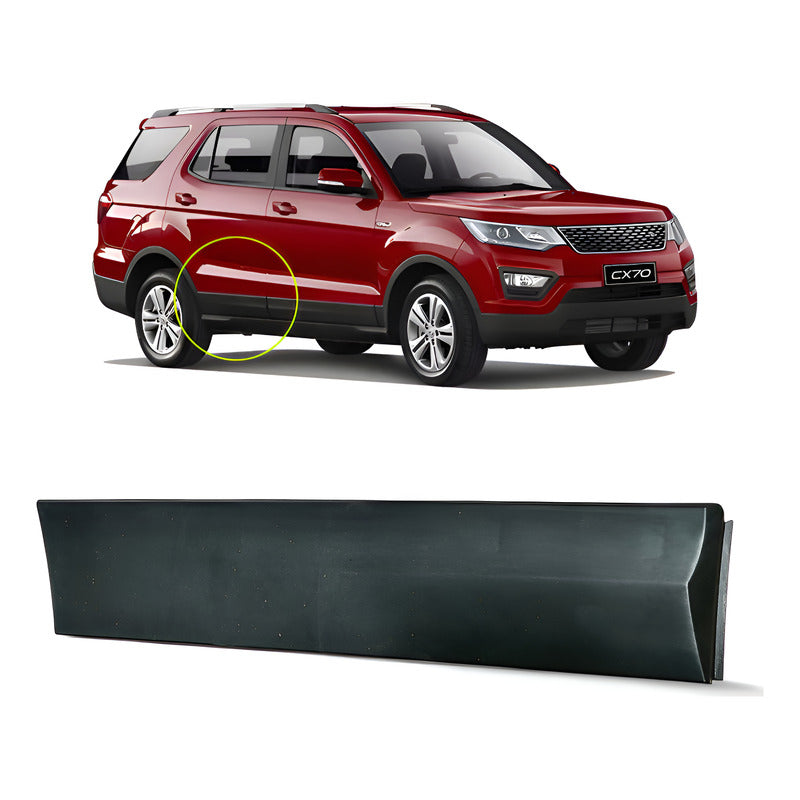 Moldura Puerta Trasera Derecha Changan CX70 OEM 6202520-BB2 Negra